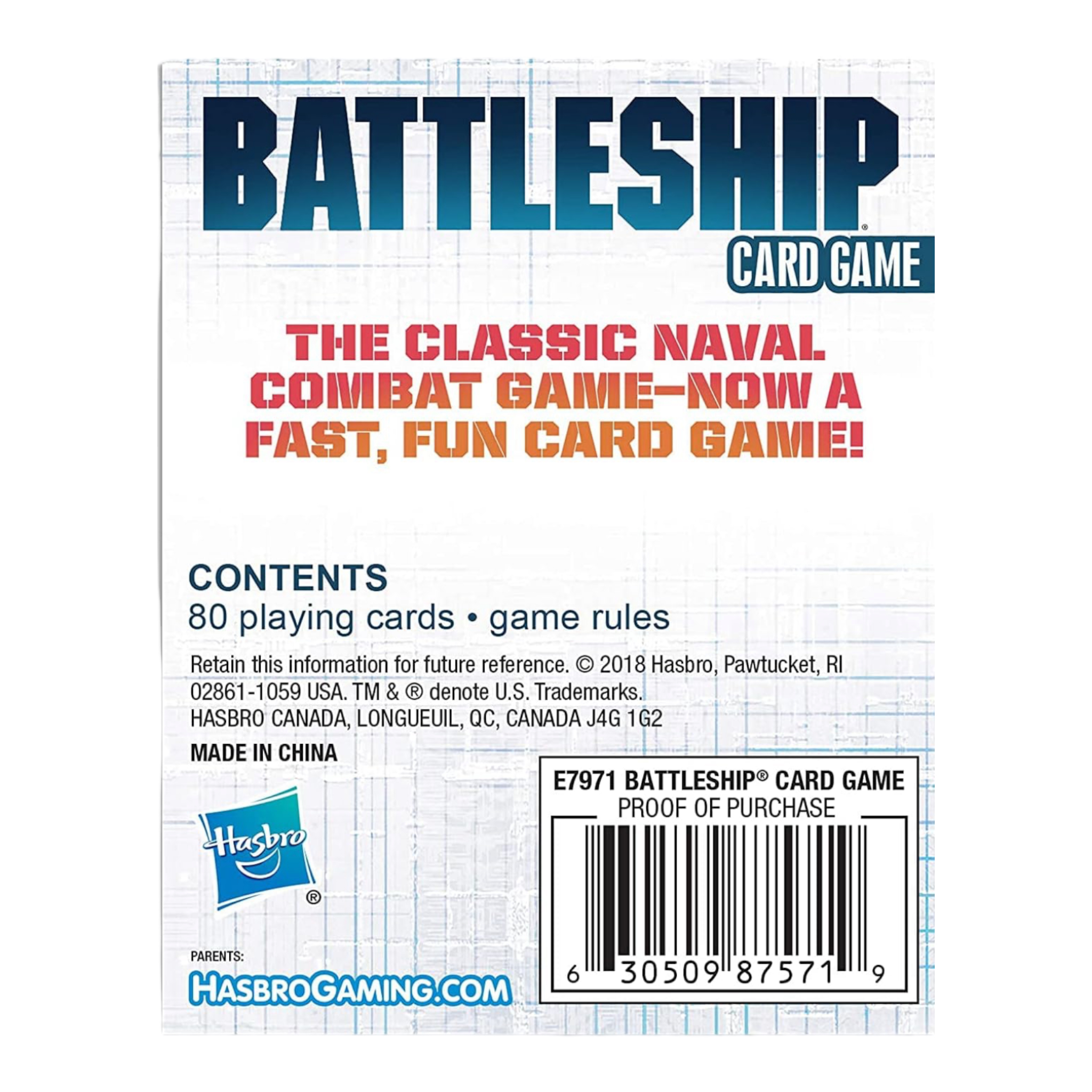 Foto 7 pulgar | Juego de Cartas Battleship Hasbro Gaming