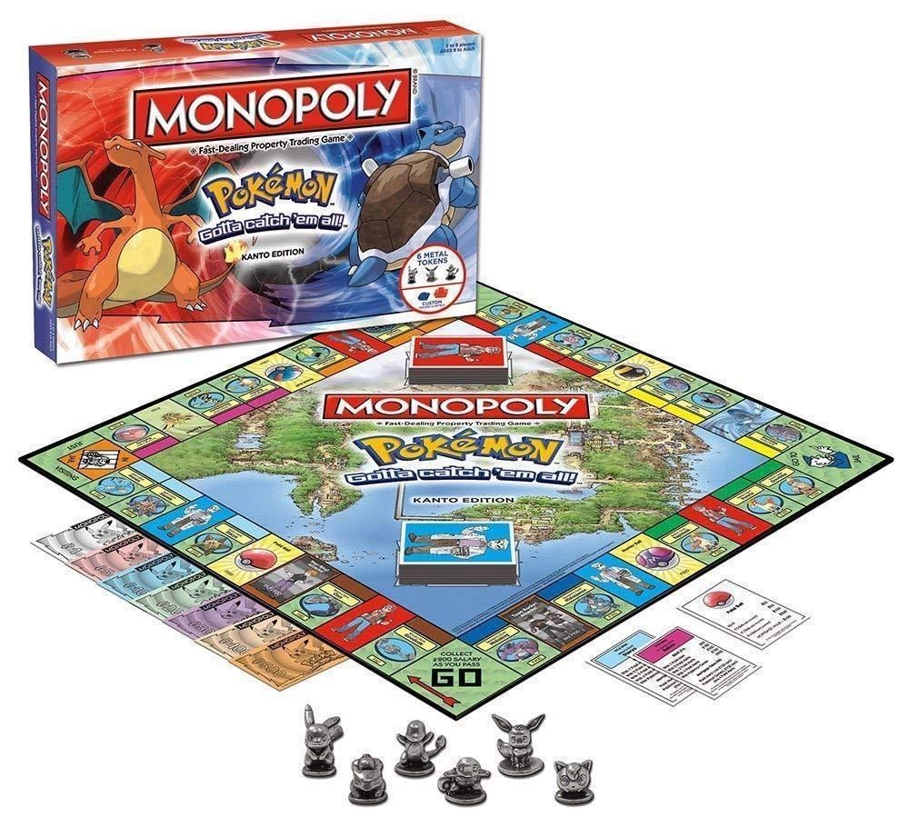 Juego de Mesa Monopoly Pokémon Kanto Mattel