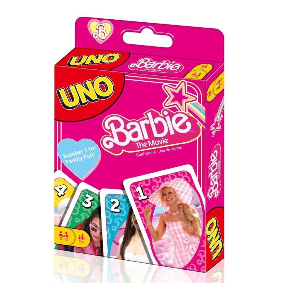 Foto 2 pulgar | Juego de Mesa Mattel UNO Barbie La Película