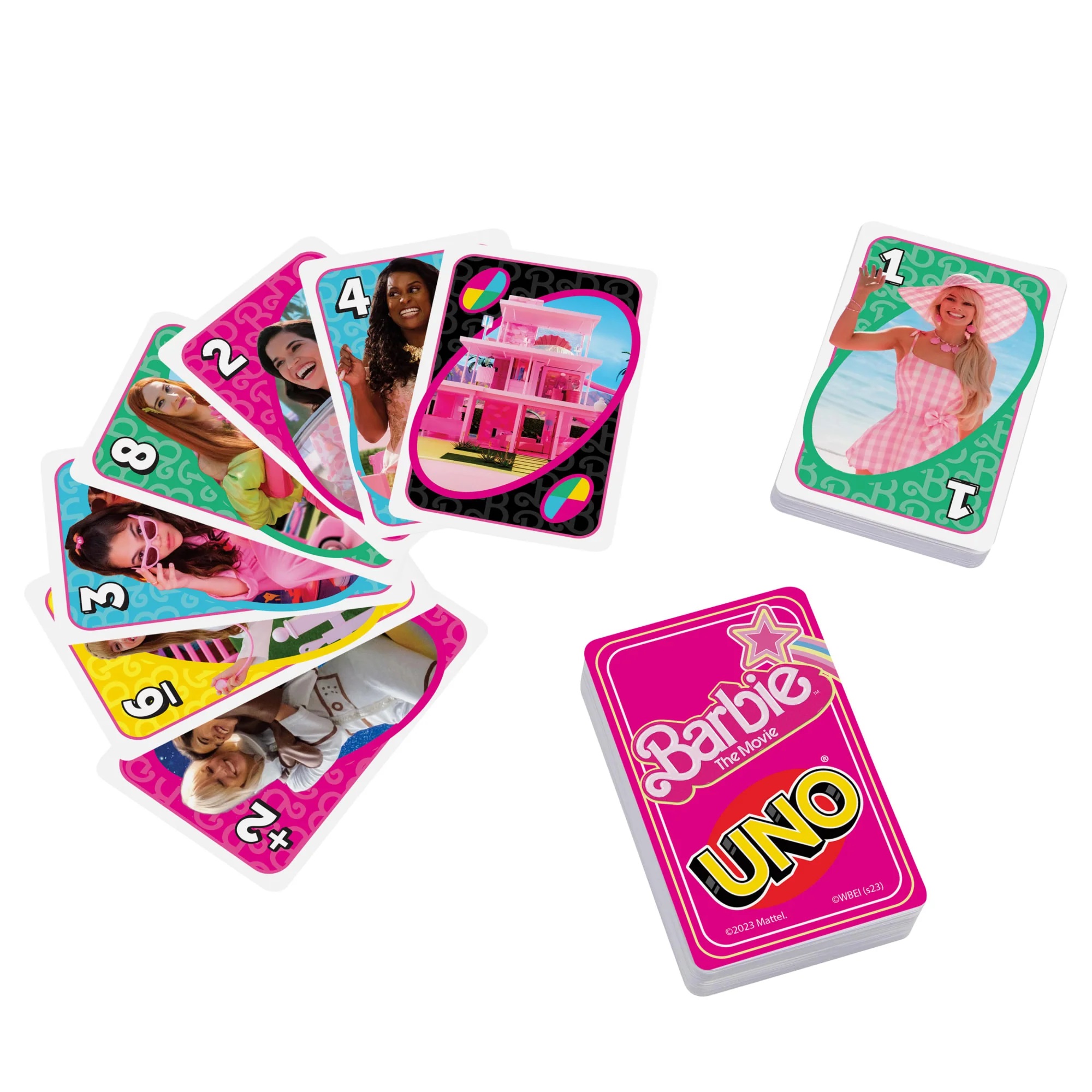 Foto 3 pulgar | Juego de Mesa Mattel UNO Barbie La Película