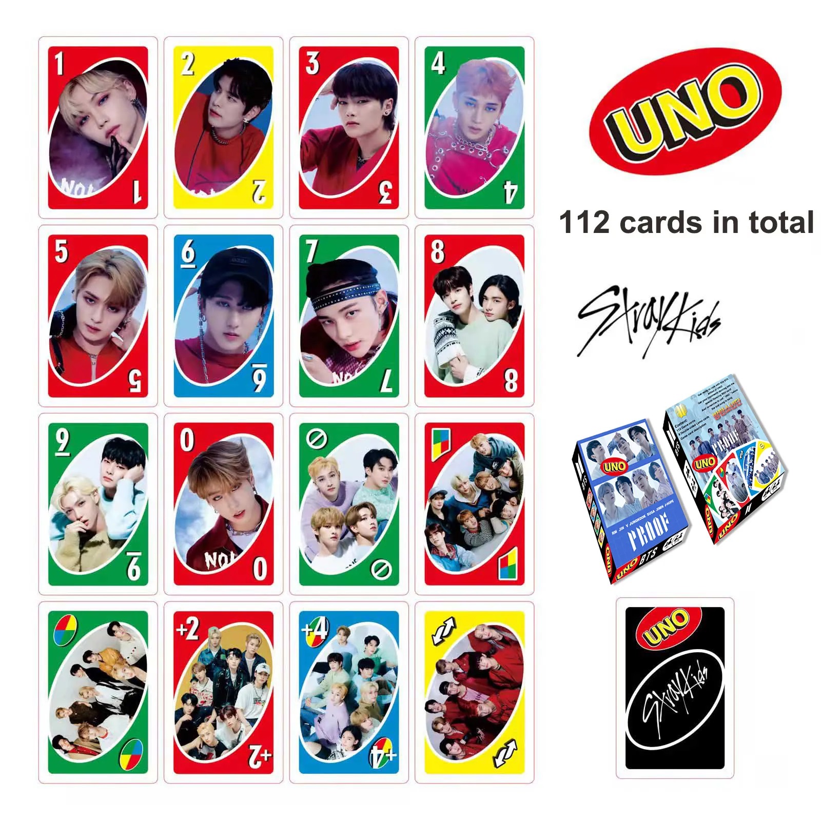 Foto 3 pulgar | Juego de Mesa Mattel UNO Edición Especial Stray Kids