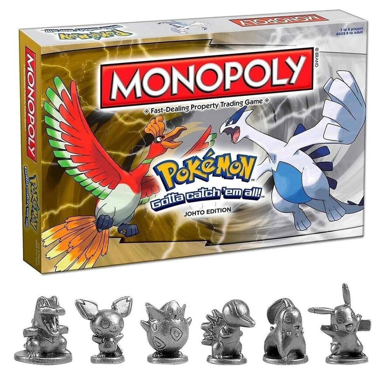 Juego de Mesa Mattel Monopoly Pokémon Johto