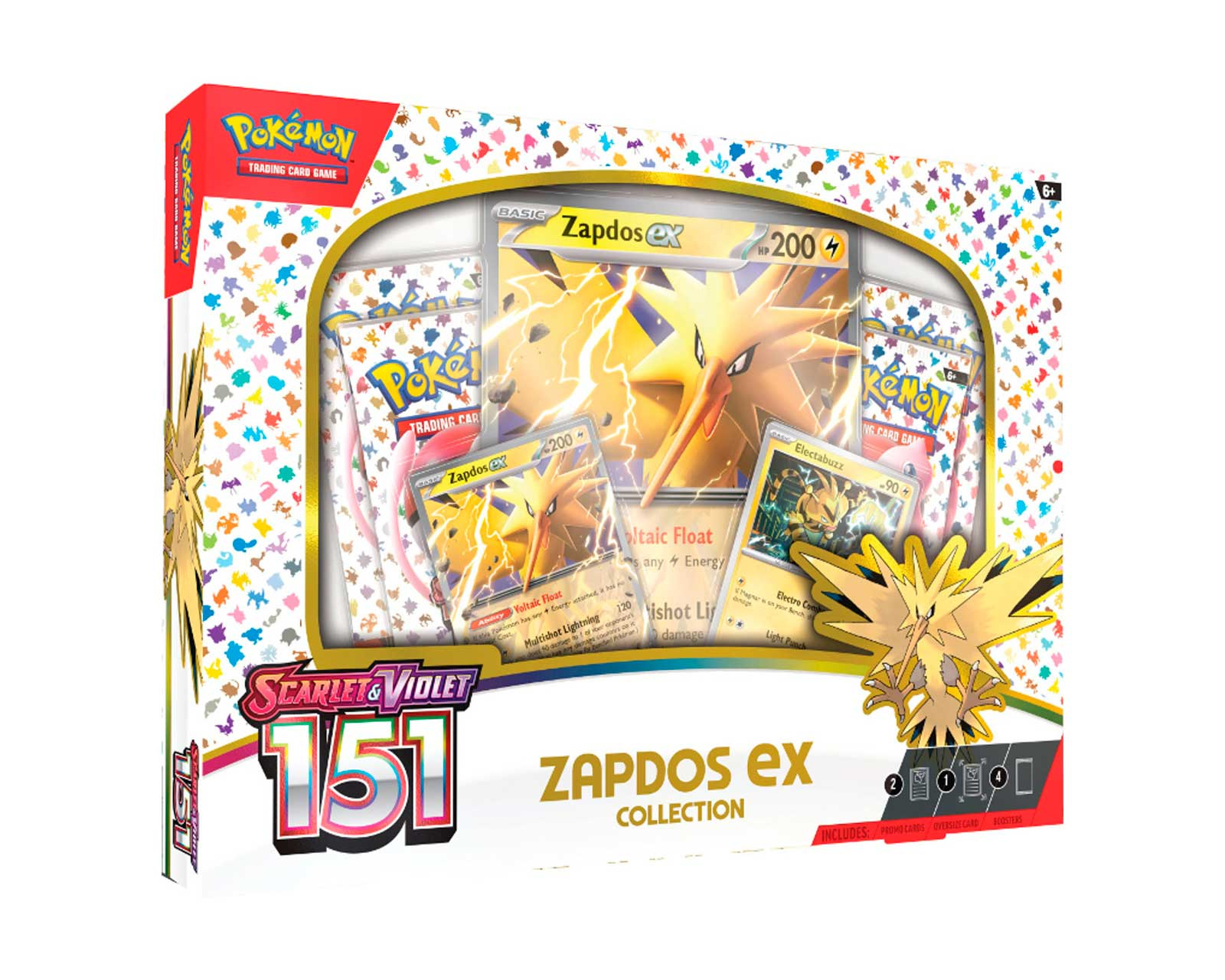 Caja Pokémon Tcg Scarlet & Violet 151 Zapdos Ex Collection