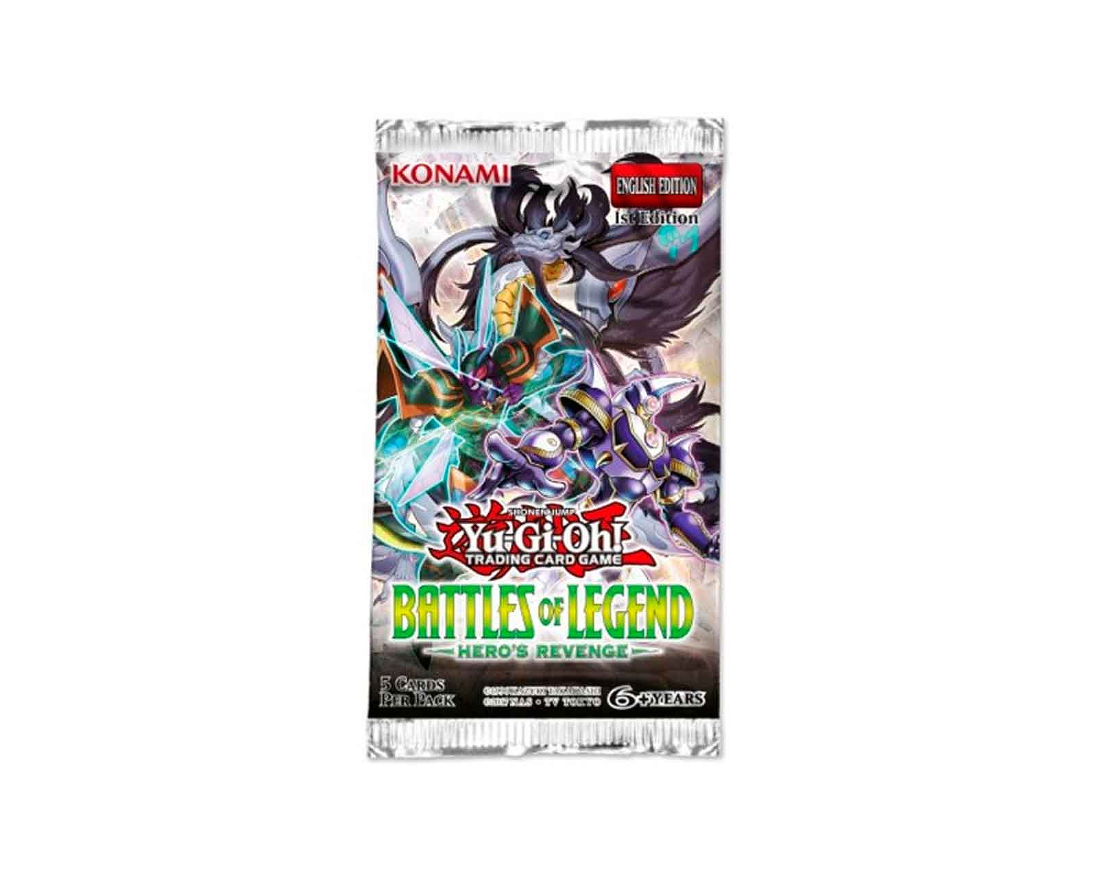 Juego de Cartas Konami Yu Gi Oh 5 Tarjetas