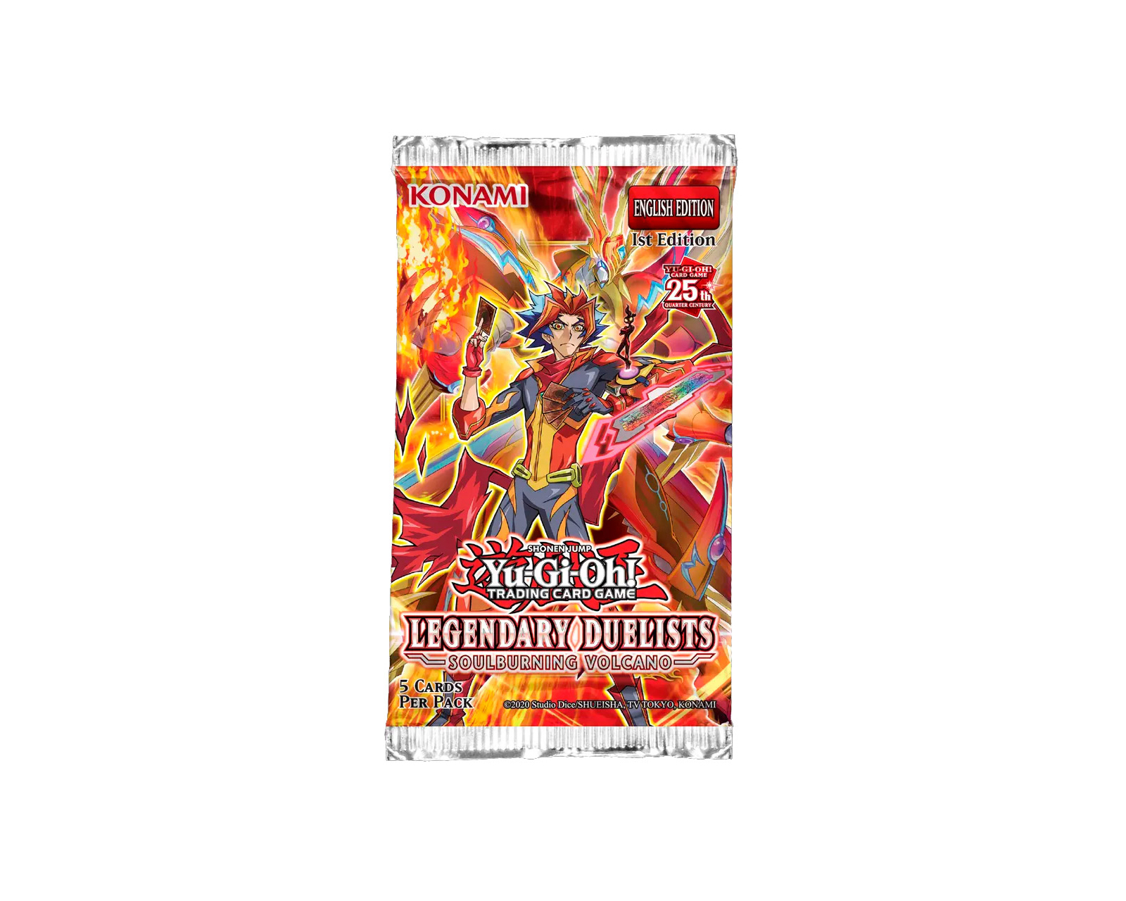 Juego de Cartas Konami Yu Gi Oh 5 Tarjetas