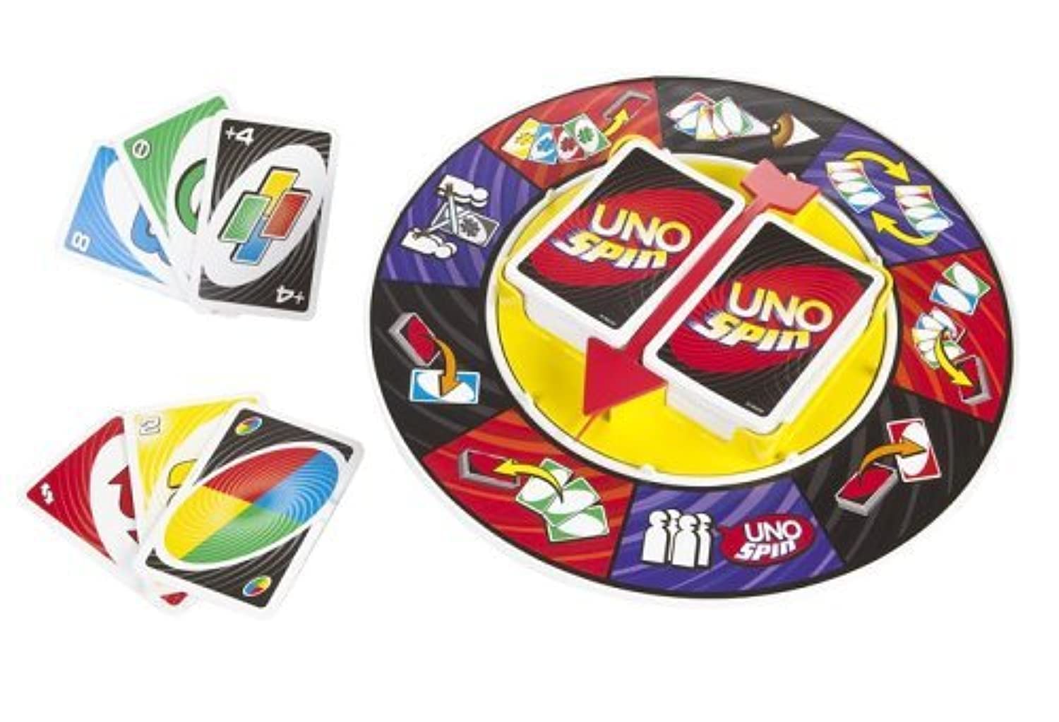 Venta Internacional - Juego de Cartas UNO Spin Red con Rueda