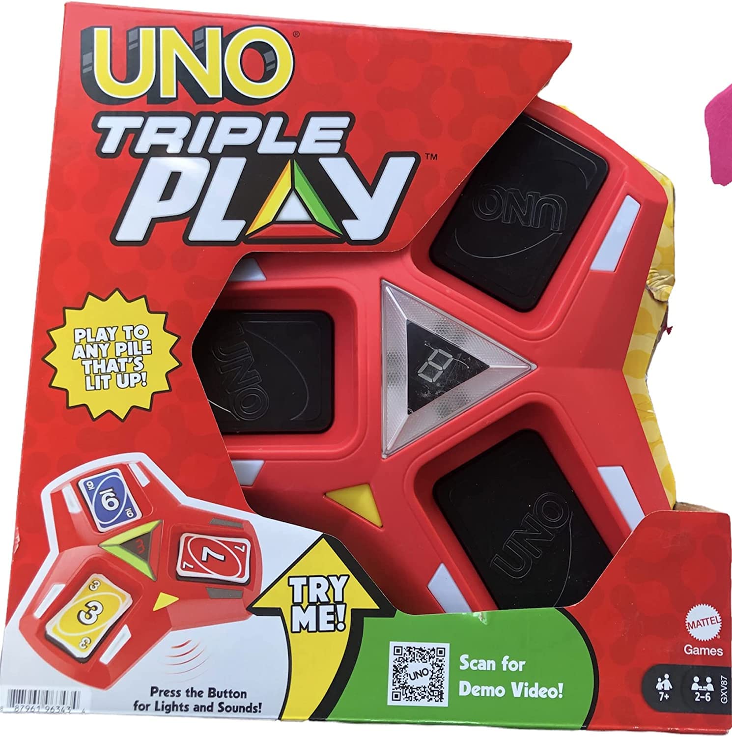 Venta Internacional - Juego de Cartas Mattel Mttgxv87 UNO Triple Play
