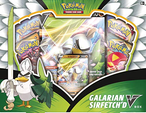 Foto 3 pulgar | Venta Internacional - Juego de Cartas Coleccionables Pokémon Galarian Sirfetch'd V Box
