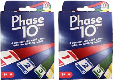Foto 2 | Venta Internacional - Juego de Cartas Mattel Phase 10 2 Paquetes