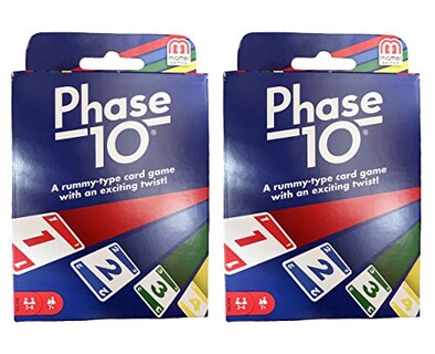 Foto 3 | Venta Internacional - Juego de Cartas Mattel Phase 10 2 Paquetes
