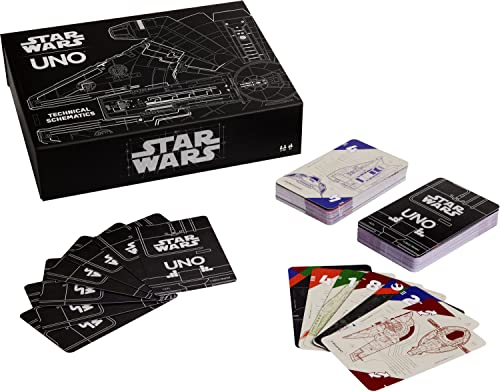 Venta Internacional - Juego De Cartas Uno Star Wars Technical Schematics