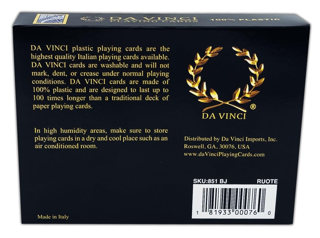 Foto 4 pulgar | Venta Internacional - Juego De Cartas Da Vinci Ruote De 2 Mazos De Plástico, Italia