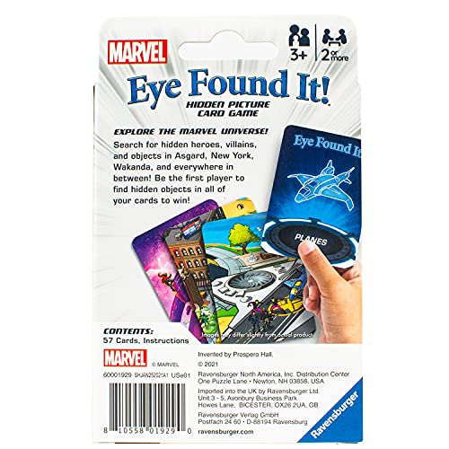 Foto 7 pulgar | Venta Internacional-Juego de Cartas Ravensburger Marvel Eye Found It