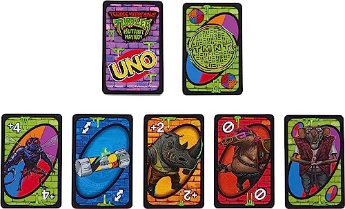 Foto 6 pulgar | Venta Internacional - Juego de Cartas Mattel Games Uno Teenage Mutant Ninja Turtles
