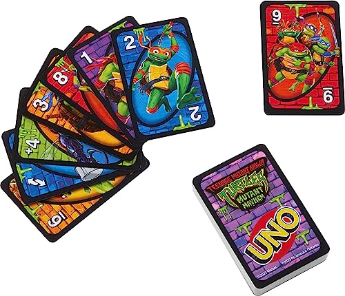 Foto 7 pulgar | Venta Internacional - Juego de Cartas Mattel Games Uno Teenage Mutant Ninja Turtles