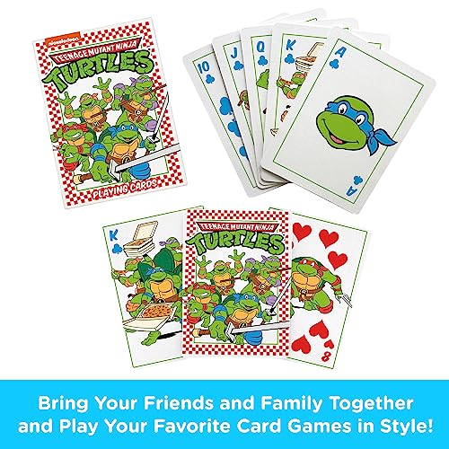 Foto 3 pulgar | Venta Internacional - Juego de Cartas Aquarius Teenage Mutant Ninja Turtles Pizza