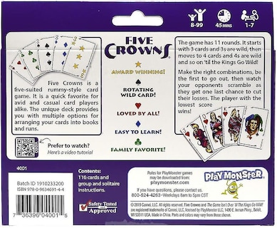 Foto 3 | Venta Internacional - Juego De Cartas Five Crowns Family Para Adultos Y Niños Mayores De 5 Años