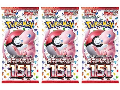 Foto 1 | Venta Internacional - Juego de Cartas Pokémon Japanese Scarlet & Violet 151 Sv 3 Paquetes