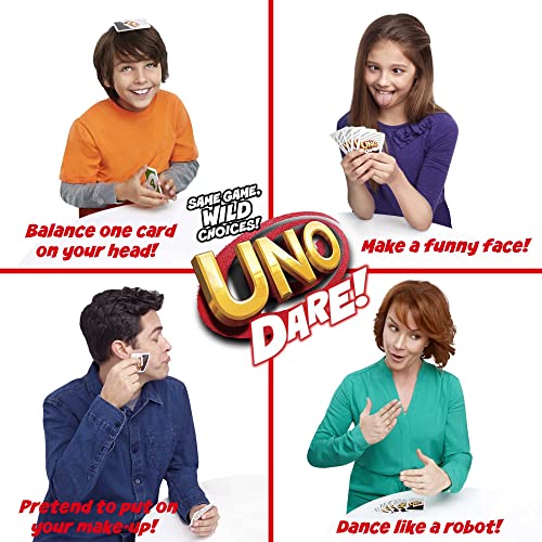 Foto 3 pulgar | Venta Internacional - Juego De Cartas Mattel Games Uno Dare Con 112 Cartas Para Toda La Familia