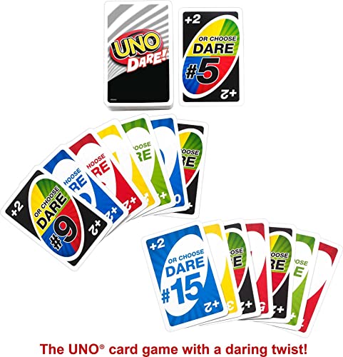 Foto 4 pulgar | Venta Internacional - Juego De Cartas Mattel Games Uno Dare Con 112 Cartas Para Toda La Familia
