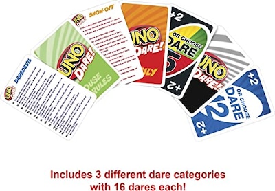 Foto 4 | Venta Internacional - Juego De Cartas Mattel Games Uno Dare Con 112 Cartas Para Toda La Familia