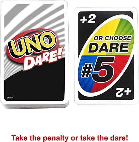 Foto 6 pulgar | Venta Internacional - Juego De Cartas Mattel Games Uno Dare Con 112 Cartas Para Toda La Familia