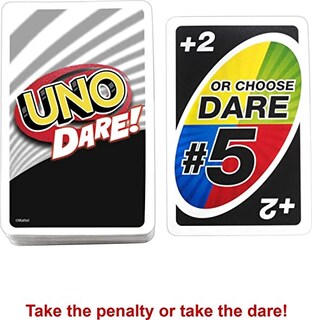 Foto 5 | Venta Internacional - Juego De Cartas Mattel Games Uno Dare Con 112 Cartas Para Toda La Familia