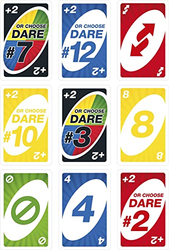 Foto 7 pulgar | Venta Internacional - Juego De Cartas Mattel Games Uno Dare Con 112 Cartas Para Toda La Familia