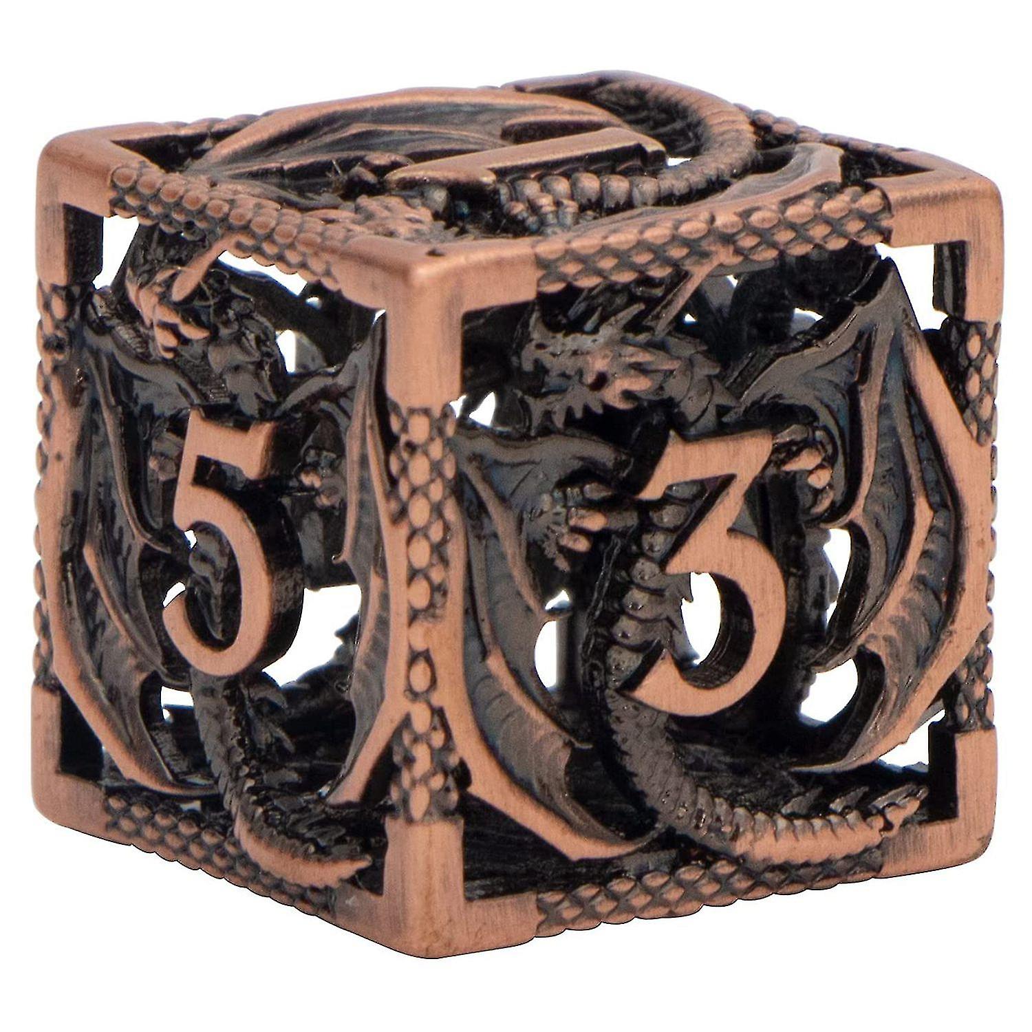 Foto 4 pulgar | Venta Internacional - Mini Juego De Dados De Metal Hueco De 7 Piezas Para Juegos De Rol
