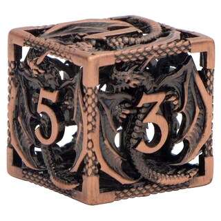 Foto 3 | Venta Internacional - Mini Juego De Dados De Metal Hueco De 7 Piezas Para Juegos De Rol