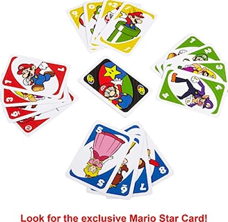 Foto 4 | Venta Internacional - Juego De Cartas Mattel Games Uno Super Mario Animated De Más De 7 Años