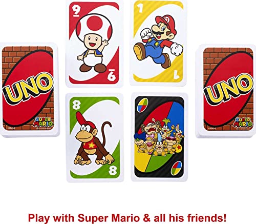 Foto 6 pulgar | Venta Internacional - Juego De Cartas Mattel Games Uno Super Mario Animated De Más De 7 Años