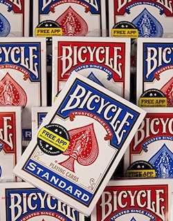 Foto 5 | Venta Internacional - Juego De Cartas Para Bicicleta, Tamaño 2, Paquete Rojo Y Azul
