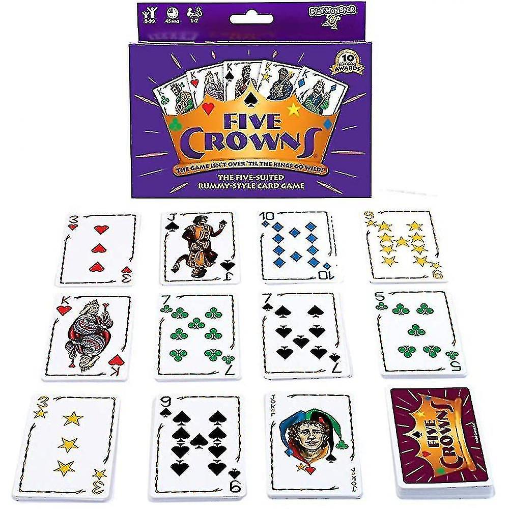 Foto 3 pulgar | Venta Internacional - Juego De Cartas Enterprise Five Crowns Para Niños Y Adultos
