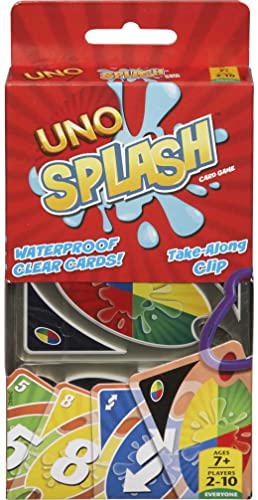 Venta Internacional - Juego De Cartas Mattel Games Uno Splash Para Acampar Al Aire Libre