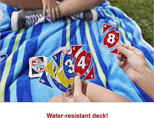 Foto 4 pulgar | Venta Internacional - Juego De Cartas Mattel Games Uno Splash Para Acampar Al Aire Libre