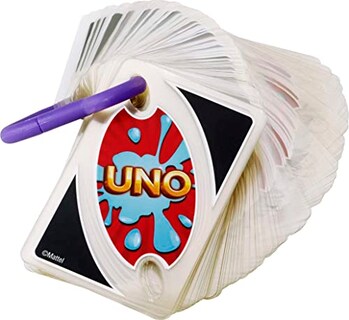 Foto 5 | Venta Internacional - Juego De Cartas Mattel Games Uno Splash Para Acampar Al Aire Libre