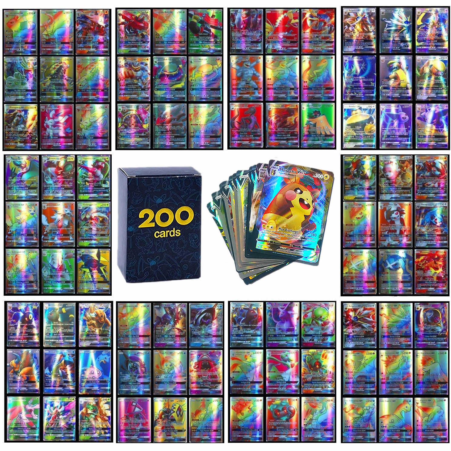Foto 3 pulgar | Venta Internacional - Pokemon Shining Cards Gx Ex V Vmax Tag Team Mega Juguetes