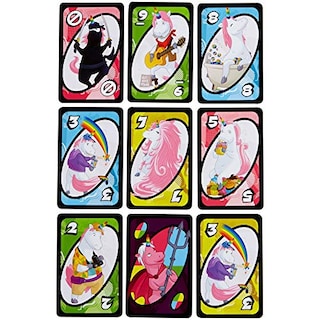 Foto 2 | Venta Internacional - Juego De Cartas Mattel Games Uno-corns Con 112 Cartas Para 2 A 10 Jugadores