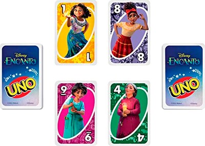 Foto 2 | Venta Internacional - Juego De Cartas Mattel Games Uno Disney Encanto Kids 7+ Years
