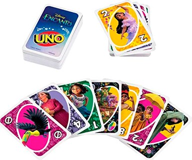 Foto 3 | Venta Internacional - Juego De Cartas Mattel Games Uno Disney Encanto Kids 7+ Years