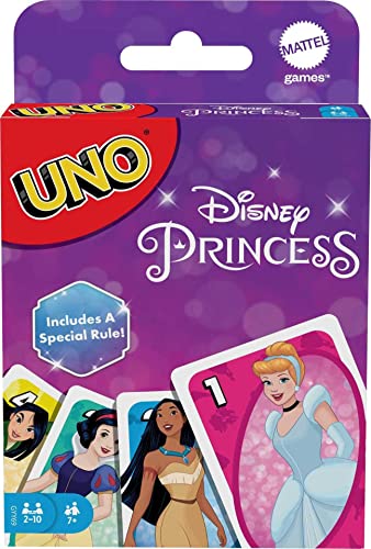 Foto 2 pulgar | Venta Internacional - Juego De Cartas Mattel Games Uno Disney Princesses Kids 7+ Years