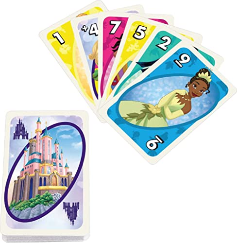 Foto 4 pulgar | Venta Internacional - Juego De Cartas Mattel Games Uno Disney Princesses Kids 7+ Years