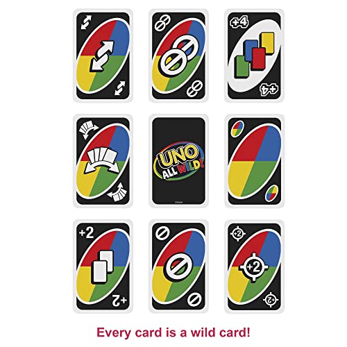 Foto 4 pulgar | Venta Internacional - Juego De Cartas Mattel Games Uno All Wild Para Mayores De 7 Años