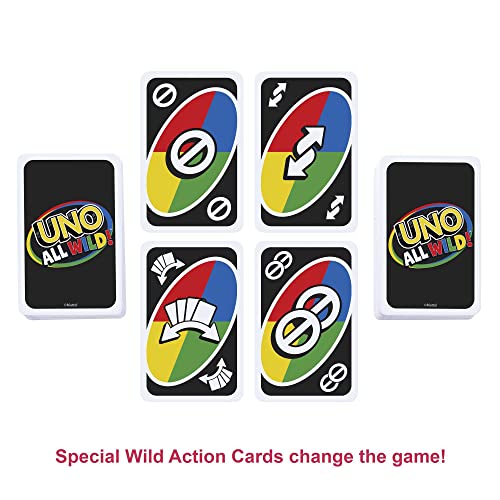 Foto 6 pulgar | Venta Internacional - Juego De Cartas Mattel Games Uno All Wild Para Mayores De 7 Años