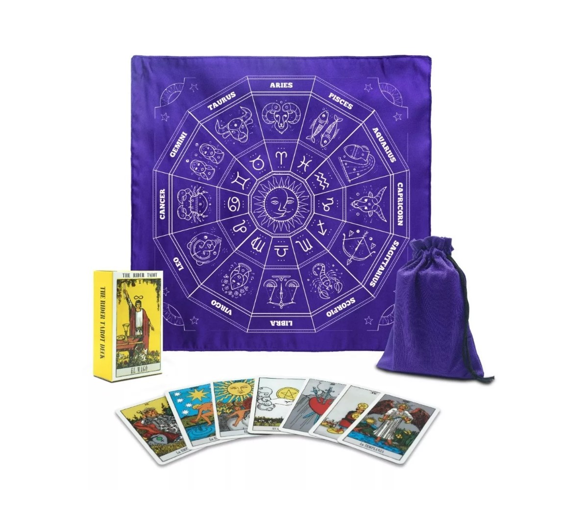 Juego Tarot Cartas Rider Waite Lujo Español T