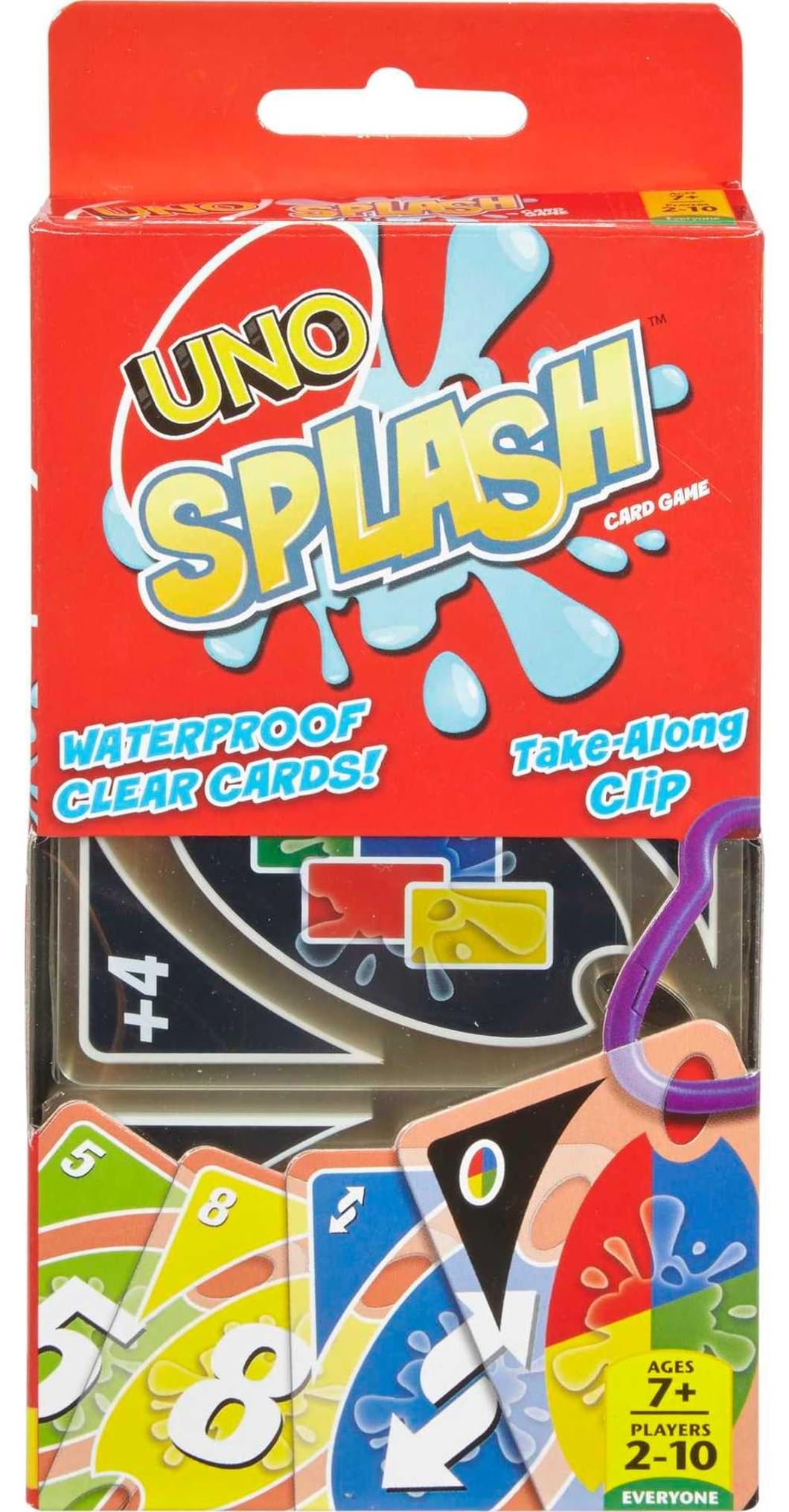 Foto 2 pulgar | Juego De Cartas Mattel Games Uno Splash De Plástico Resistente Al Agua - Venta Internacional.