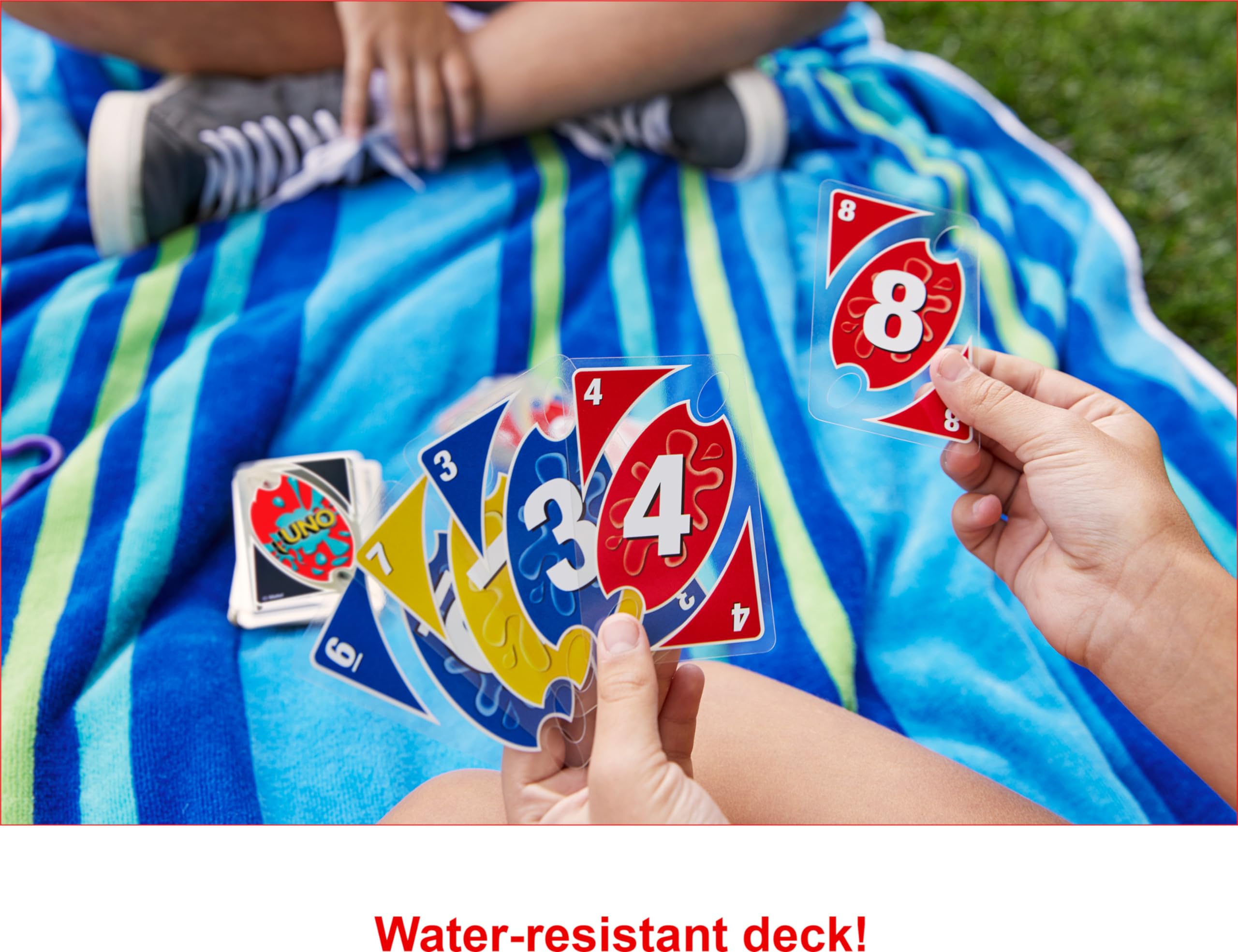 Foto 4 pulgar | Juego De Cartas Mattel Games Uno Splash De Plástico Resistente Al Agua - Venta Internacional.