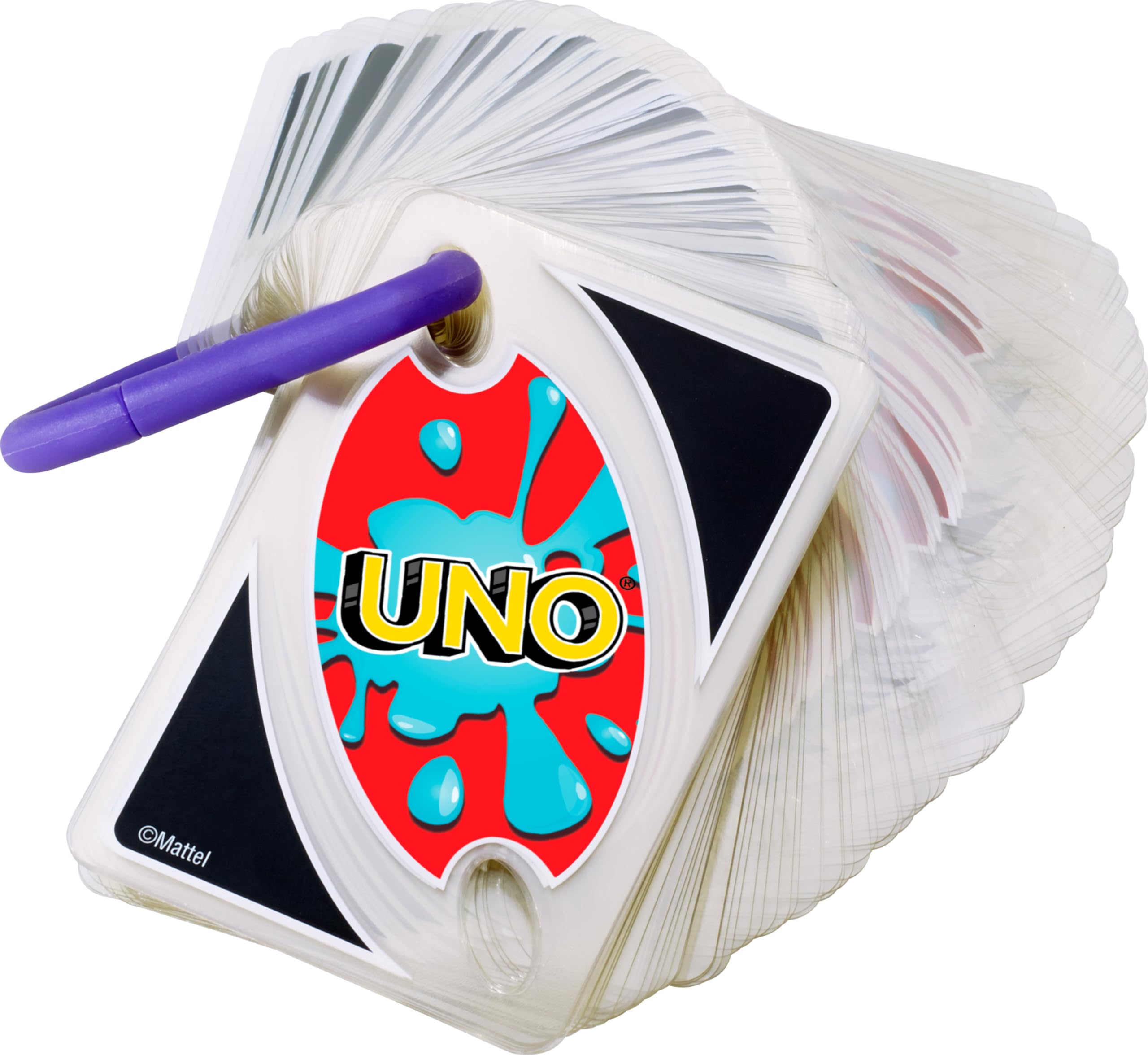 Foto 5 pulgar | Juego De Cartas Mattel Games Uno Splash De Plástico Resistente Al Agua - Venta Internacional.