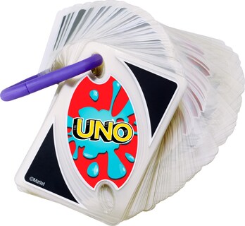 Foto 4 | Juego De Cartas Mattel Games Uno Splash De Plástico Resistente Al Agua - Venta Internacional.